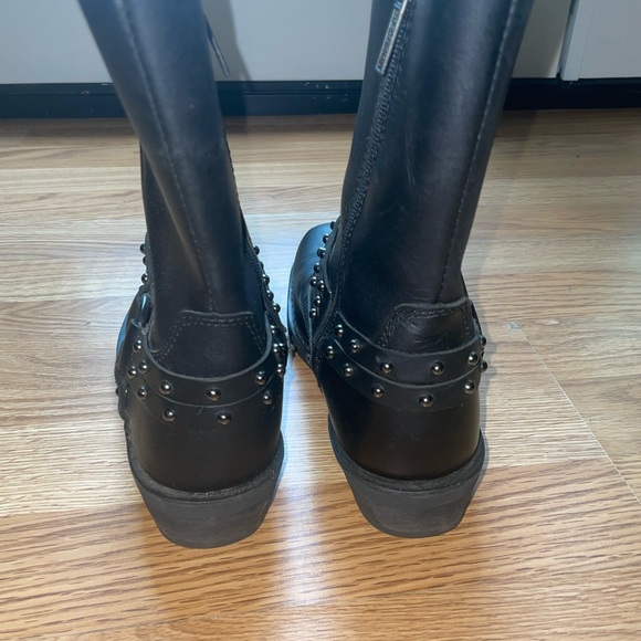 Harley-Davidson Leather Risa LDS Harness Boots size 8  Waterproof Hydro-guard - Picture 4 of 13